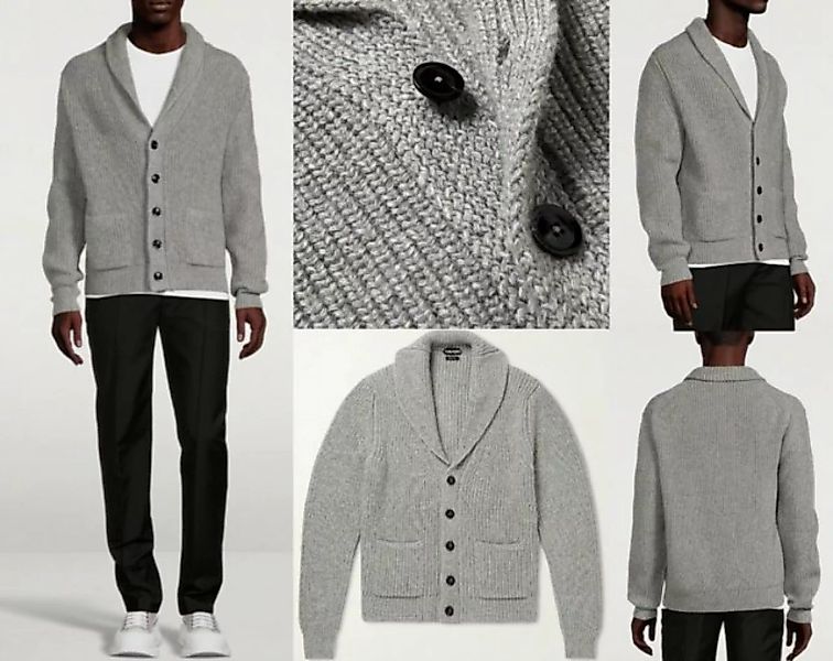 Tom Ford Strickjacke TOM FORD Shawl Collar Cable-Knit Cardigan Jacket Stric günstig online kaufen