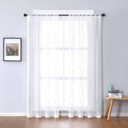 BYSURE Vorhang (2 St), Ösen, halbtransparent, günstig online kaufen