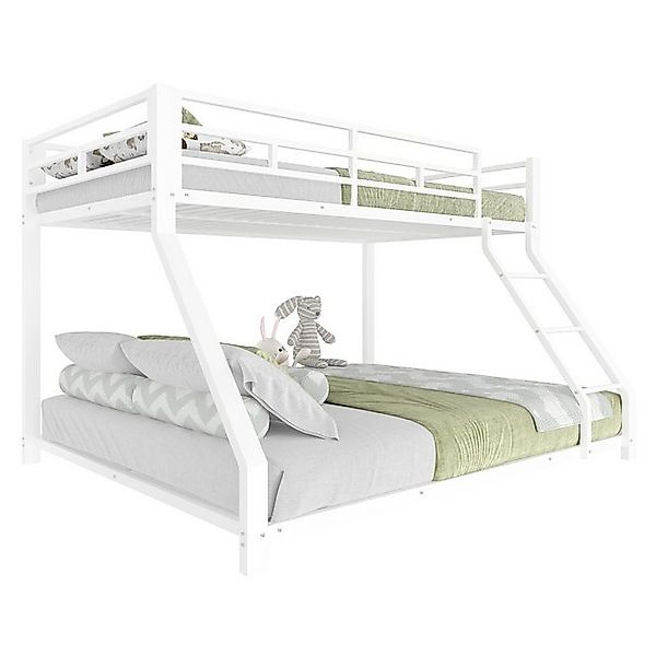 Odikalo Etagenbett Doppelbett Metallbett Kinderbett Geländer Leiter Fallsch günstig online kaufen