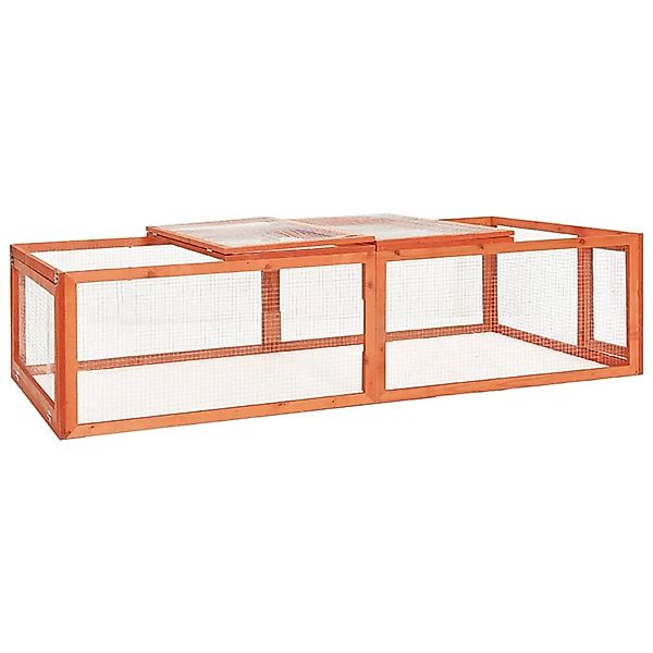 vidaXL Kaninchenstall 183x90x46,5 cm Massivholz Tanne günstig online kaufen