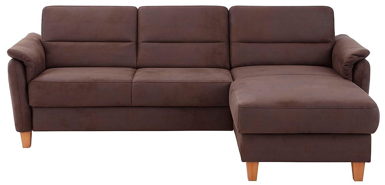 Home affaire Ecksofa »Palmera L-Form, B: 244 cm« optional Bettfunktion & Be günstig online kaufen