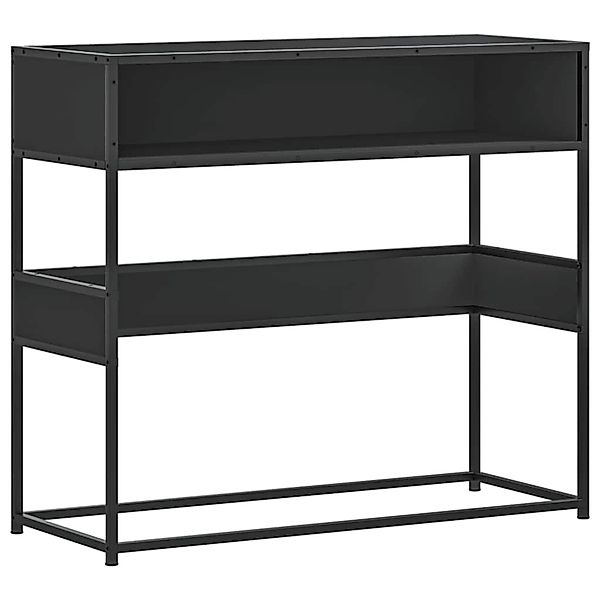 vidaXL Konsolentisch Schwarz 90x35x80 cm Holzwerkstoff 849169 günstig online kaufen