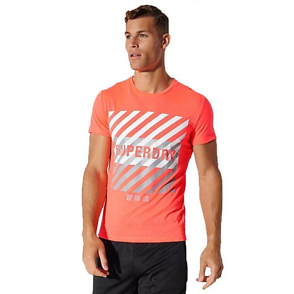 Superdry Training Core Sport Graphic Kurzarm T-shirt S Neon Red günstig online kaufen