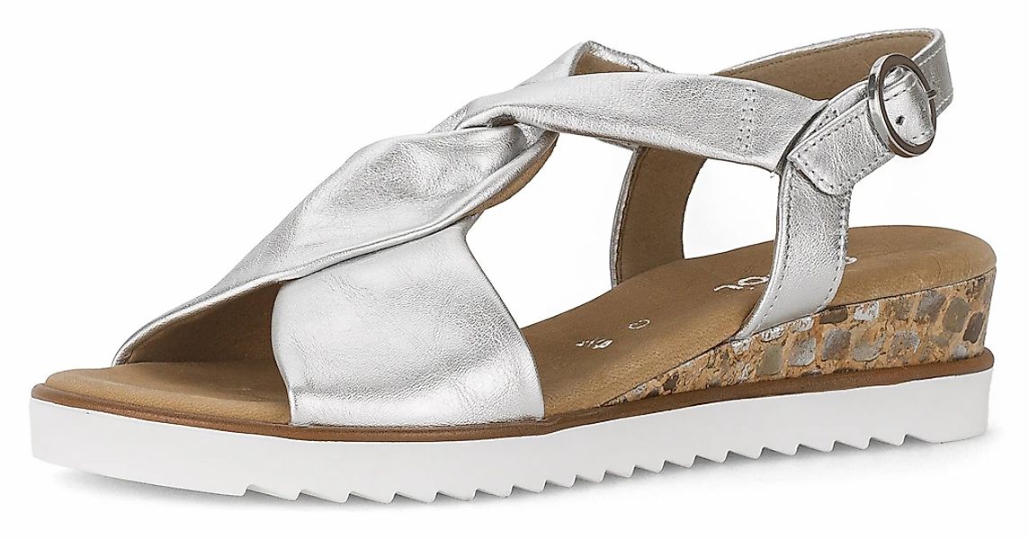 Gabor Sandalette "GENUA", Keilabsatz, Sommerschuh, Riemchensandale in Komfo günstig online kaufen