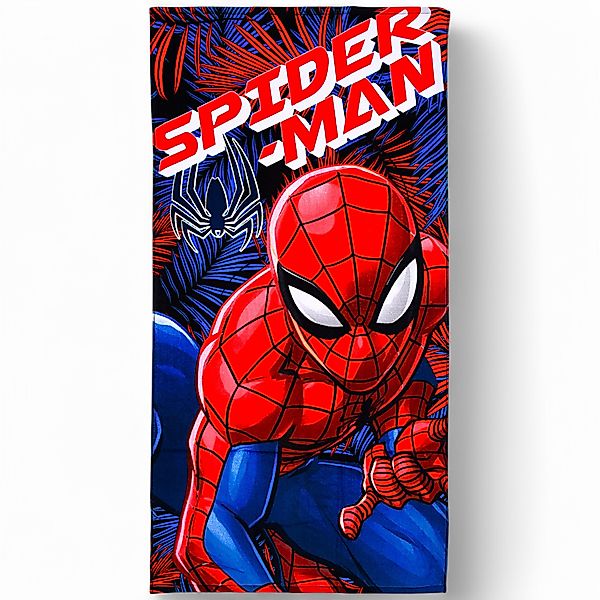 Spiderman Badetuch Marvel, Baumwolle, Jungen Strandtuch günstig online kaufen