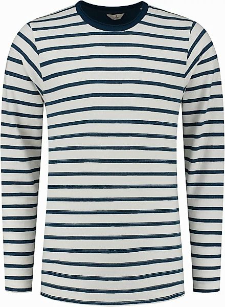 Dstrezzed Pullover Streifen Dunkelblau - Größe XL günstig online kaufen