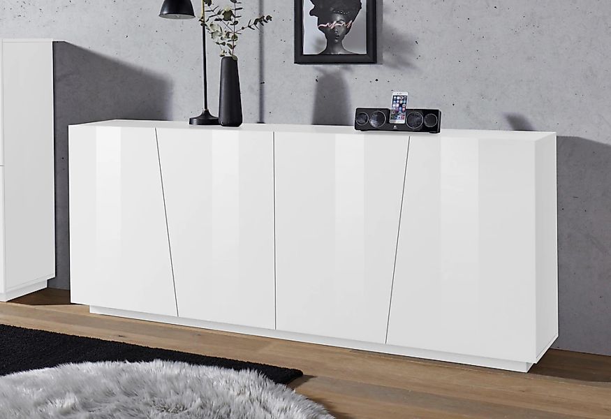 Home affaire Sideboard "Vega" Kommode mit 4 Türen, Breite 200 cm günstig online kaufen