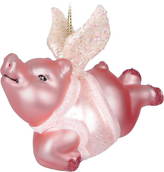 BRUBAKER Weihnachtsbaumkugel Fliegendes Schwein - Weihnachtskugel Schweinch günstig online kaufen