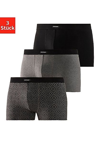 Bruno Banani Boxer Boxershorts für Herren (Packung, 3-St) 1x mit modischem günstig online kaufen