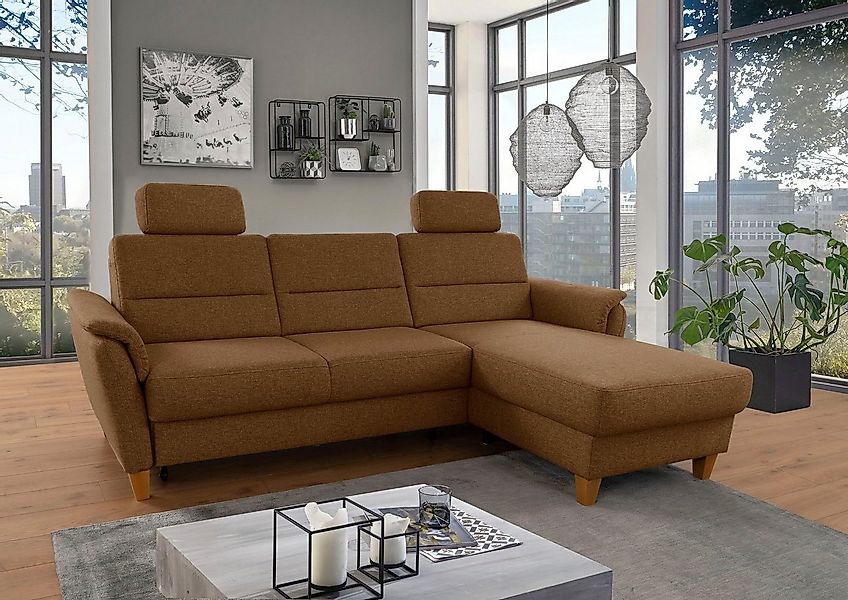 Home affaire Ecksofa Palmera L-Form, Federkern, wahlweise mit Bettfunktion günstig online kaufen