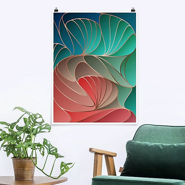Poster Farbenfrohes Art Deco günstig online kaufen