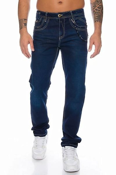 Cipo & Baxx Regular-fit-Jeans Herren Jeans Hose mit stylischem Design und A günstig online kaufen