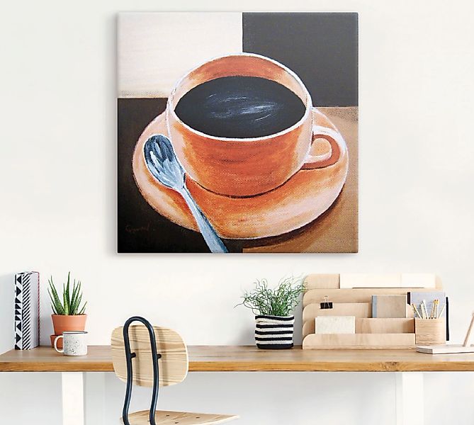 Artland Wandbild "Kaffee", Getränke, (1 St.), als Leinwandbild, Poster in v günstig online kaufen