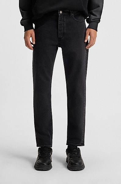 HUGO Blue Tapered-fit-Jeans Brody mit Stone-washed-Finish günstig online kaufen