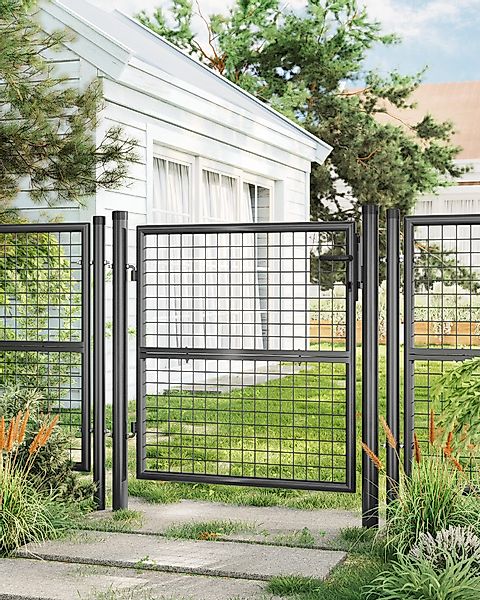 SONGMICS Gartentor Gartentür, Gartentür, verzinkter Stahl, günstig online kaufen