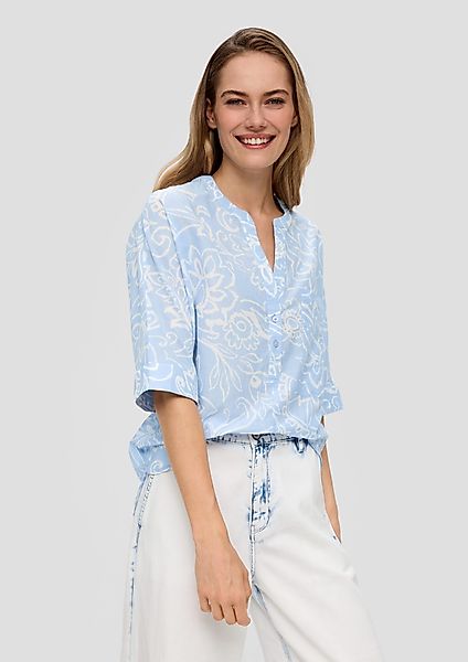 s.Oliver Kurzarmbluse Baumwollbluse mit Fledermausärmeln und günstig online kaufen