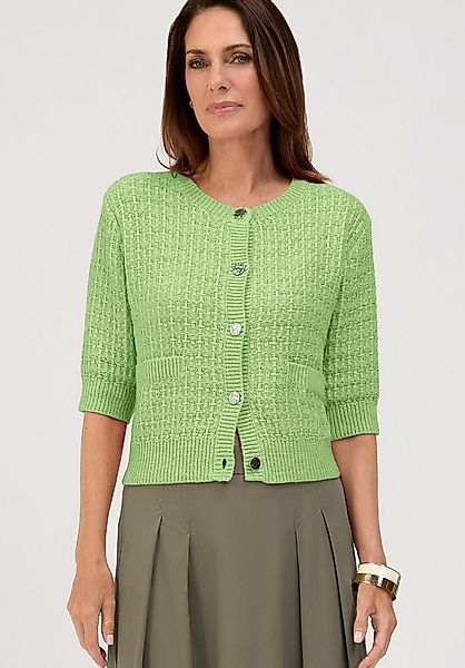 bianca Strickjacke RONA in Struktur-Strick in Trendfarbe günstig online kaufen