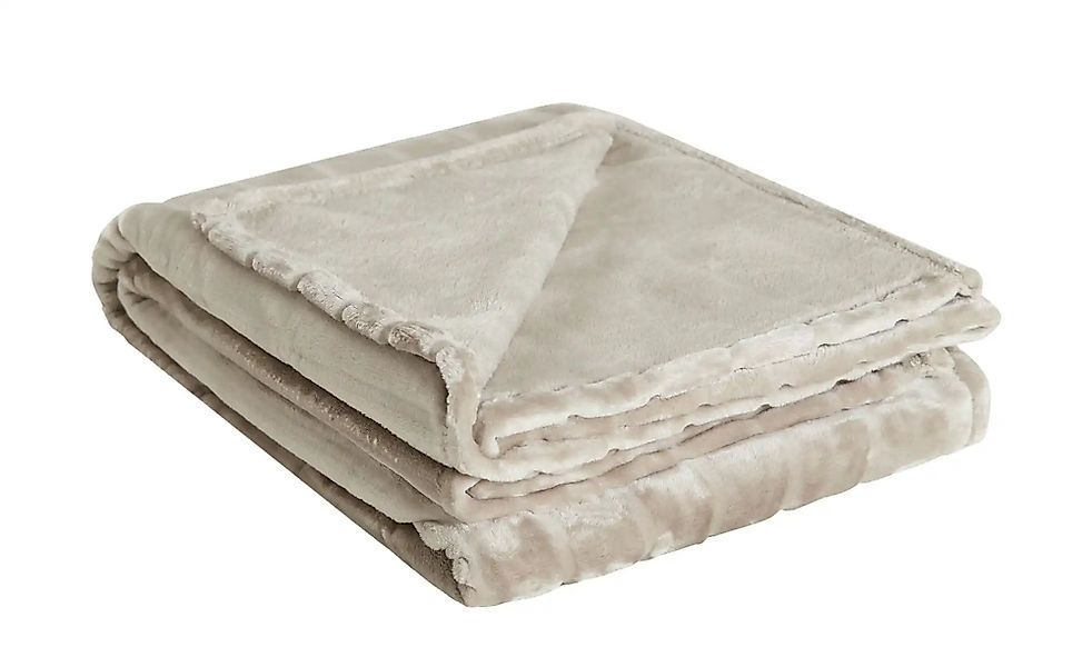 como Flanelldecke  Deluxe ¦ beige ¦ Synthetik ¦ Maße (cm): B: 150 Dekokisse günstig online kaufen