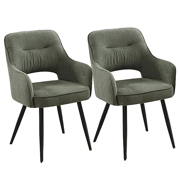 WAHSON OFFICE CHAIRS Esszimmerstuhl Gepolsterte Chenille-Essstühle günstig online kaufen