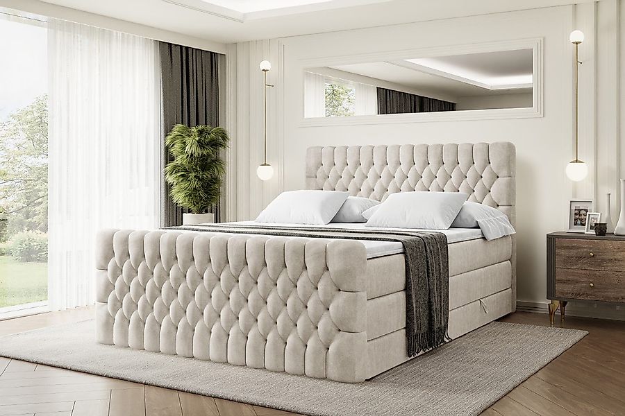 ALTDECOR Boxspringbett SERENE-Z KING (Multipocket-Matratze H4, günstig online kaufen