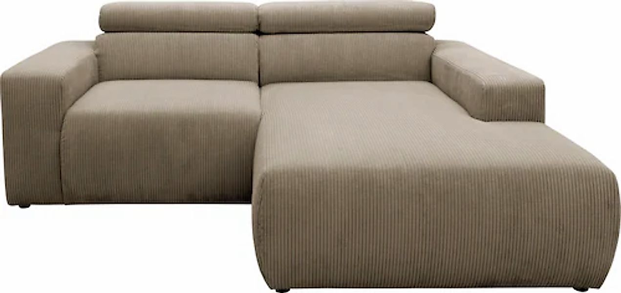 DOMO collection Ecksofa »Brandon, inkl. Kopfteilverstellung, B/T/H: 214/100 günstig online kaufen