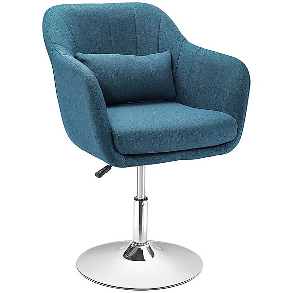 HOMCOM Relaxsessel mit Armlehne, Lendenkissen, Metallrahmen günstig online kaufen