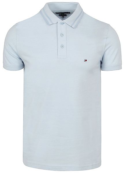 Tommy Hilfiger Pretwist Polo Hellblau Melange - Größe XXL günstig online kaufen