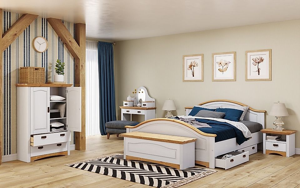 Home affaire Wäscheschrank "Konrad" 2 Breiten: 94/133 cm H/T ca. 132/39 cm, günstig online kaufen