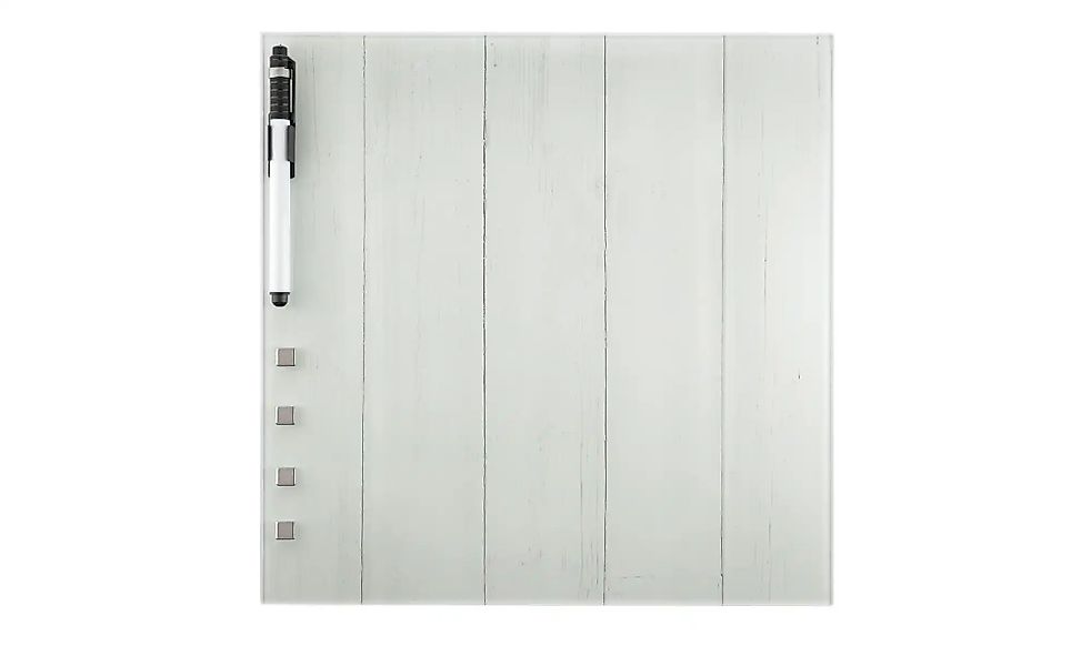Memoboard 30x30 cm  Wood (Weiß) ¦ grau ¦ Maße (cm): B: 30 H: 30 Accessoires günstig online kaufen