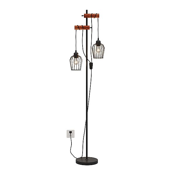 EMKE Stehlampe Retro Design Schwarz Vintage günstig online kaufen