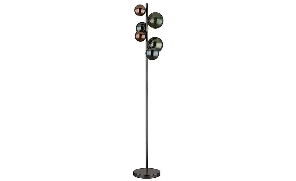 Globo Lighting Stehleuchte   ¦ grau ¦ Maße (cm): B: 28,5 H: 155 Lampen & Le günstig online kaufen