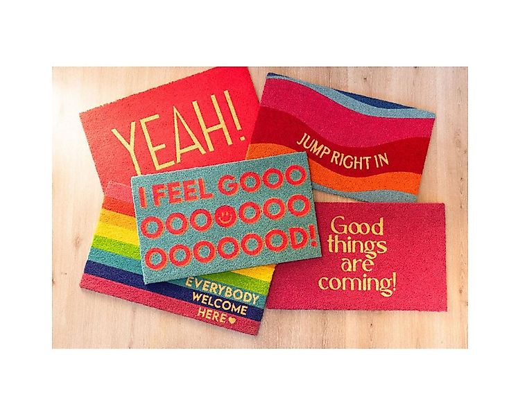 Giftcompany Fußmatte Fußmatte aus Kokosfasern Knock Knock (75x45cm) günstig online kaufen