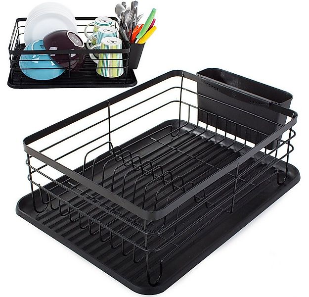 VERK GROUP Tropfschale Geschirr Besteck Abtropfständer Abtropfgestell Auffa günstig online kaufen