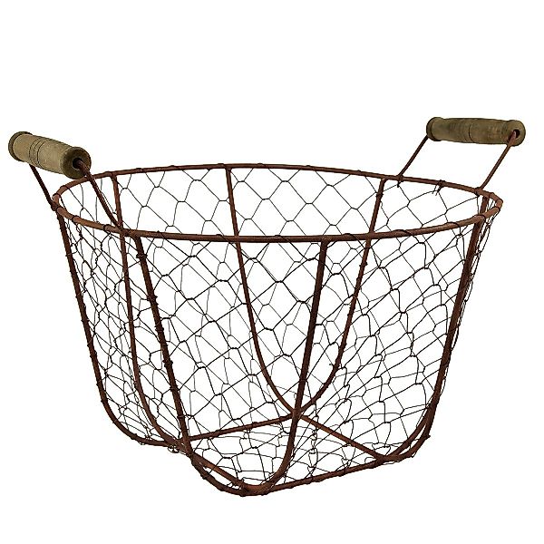 Viana Übertopf Drahtkorb Vintage rund mit günstig online kaufen