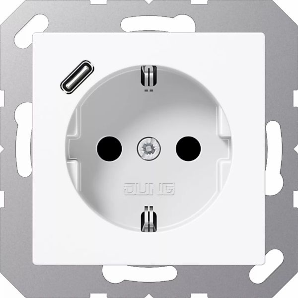 Jung SCHUKO Steckdose mit USB Typ C A1520-18CWW günstig online kaufen