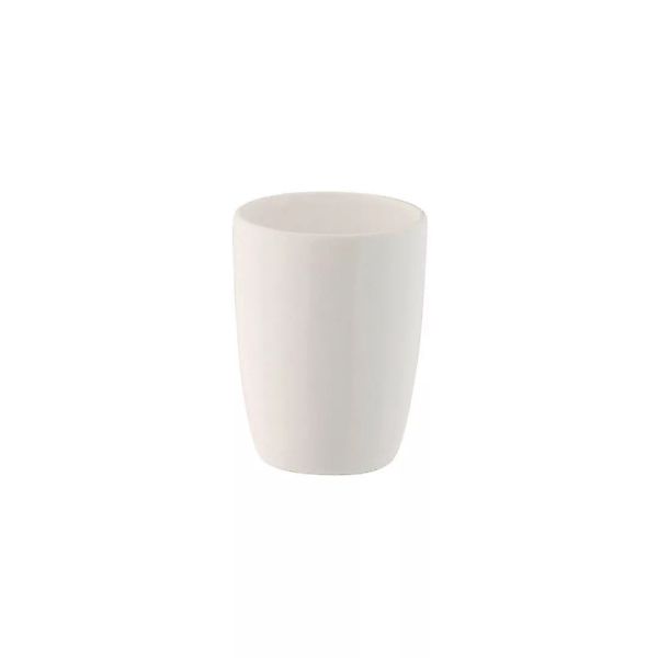 Zahnputzbecher weiß Keramik B/H/L/D: ca. 7,5x10x7,5x9 cm günstig online kaufen