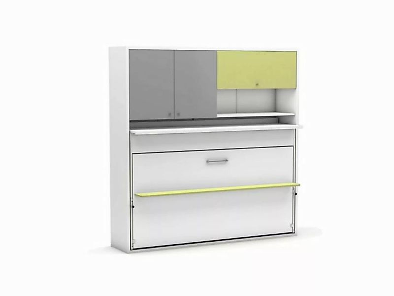 Multimo Schrankbett NITRO Wandbett / Schrankbett mit Schreibtisch, 90x190 c günstig online kaufen