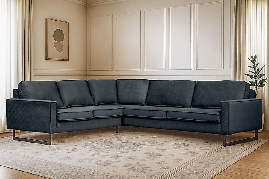 Home affaire Ecksofa »Pinto, XXL, 250/290 cm, langer Schenkel, Ottomane« Co günstig online kaufen
