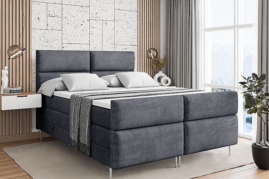 ALTDECOR Boxspringbett BOXI3-F-Z KING (Multipocket-Matratze H4, günstig online kaufen