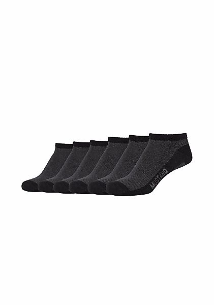 MUSTANG Kurzsocken "casual" 6 Paar tlg. mit elastischem Komfortbund günstig online kaufen