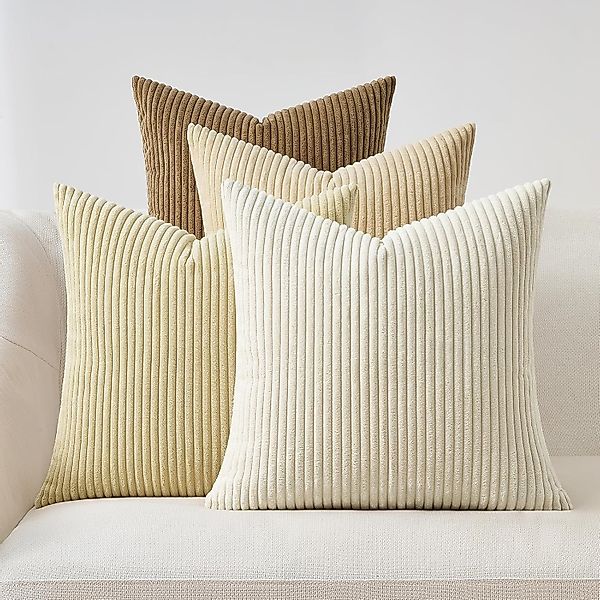 Topfinel Kissenbezüge 4er Set Kordsamt, flauschig günstig online kaufen