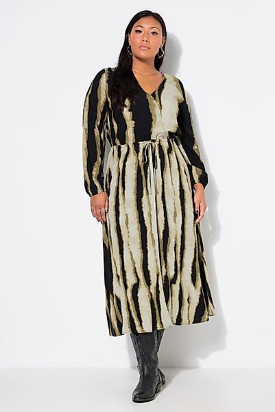 Studio Untold Maxikleid Maxikleid A-Line Batik-Streifen günstig online kaufen