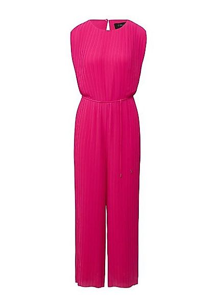s.Oliver BLACK LABEL Overall - Eleganter Jumpsuit aus Chiffon mit Plisseefa günstig online kaufen