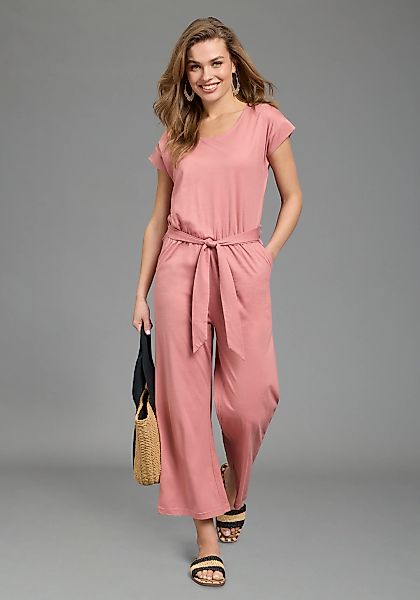 Laura Scott Jumpsuit für entspannte Casual- und Sommermode, Halbarm-Design günstig online kaufen