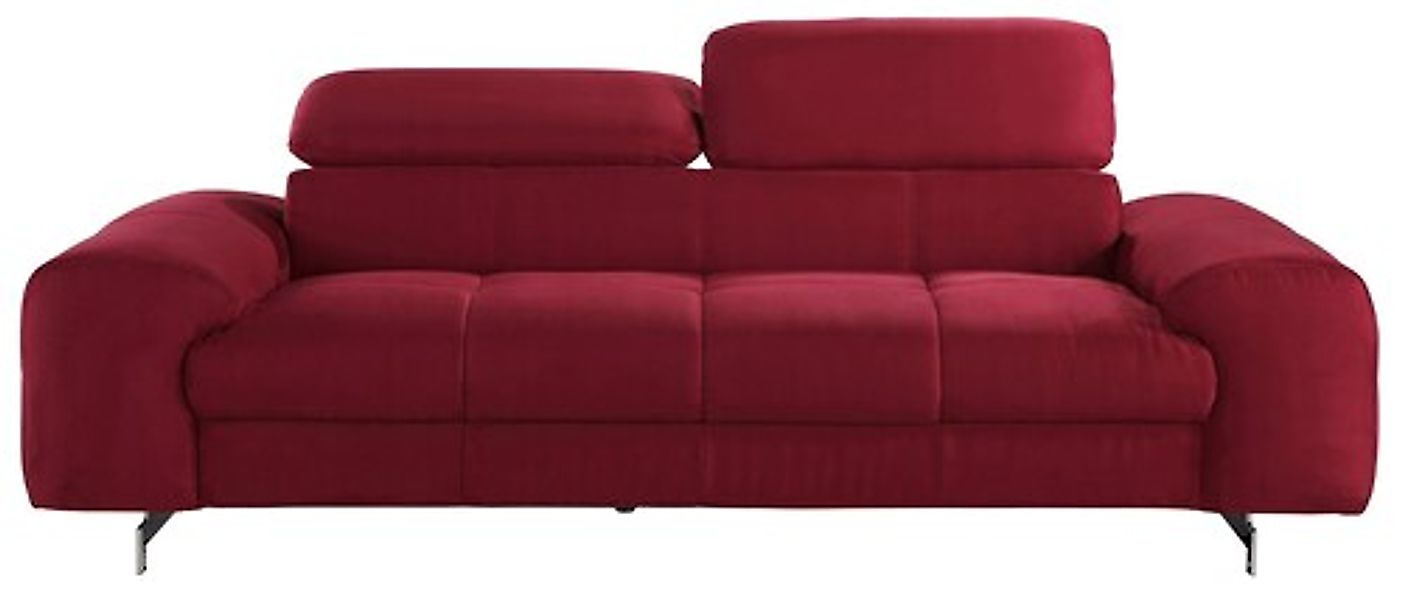 COTTA 3-Sitzer »Chef« Big-Sofa mit Kopfteilverstellung, edle Metallkufen günstig online kaufen