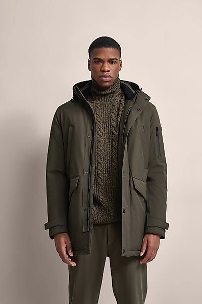 bugatti Kurzjacke mit Kapuze mit innenliegendem Strickkragen günstig online kaufen