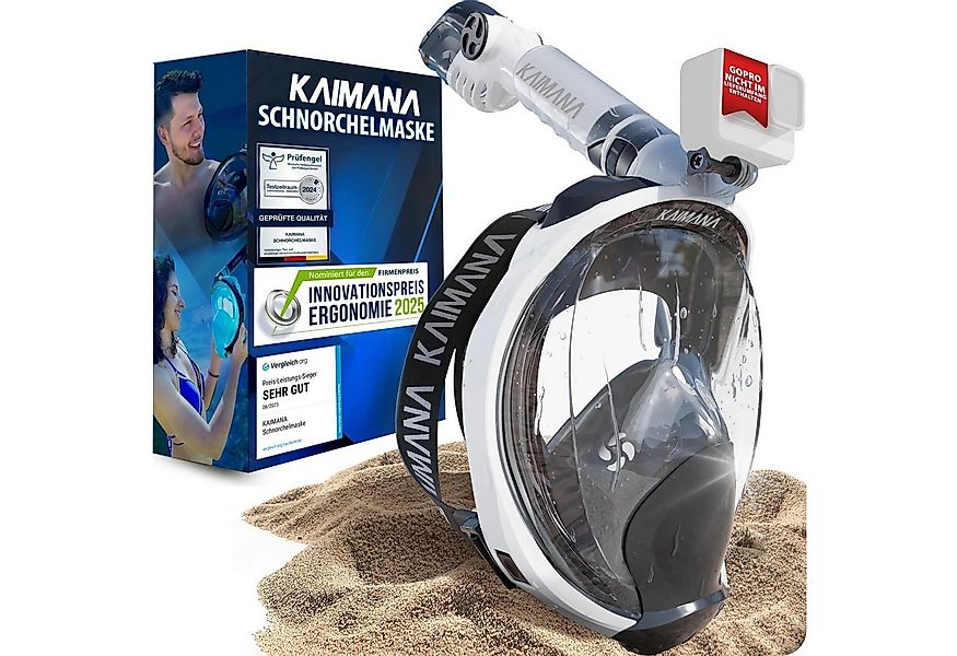 KAIMANA Tauchermaske NEUHEIT- Schnorchelmaske für Erwachsene inkl. Tragetas günstig online kaufen