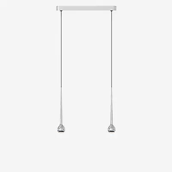 Grau Falling Sun Trace Pendelleuchte LED 2-flammig, chrom - 600 cm günstig online kaufen