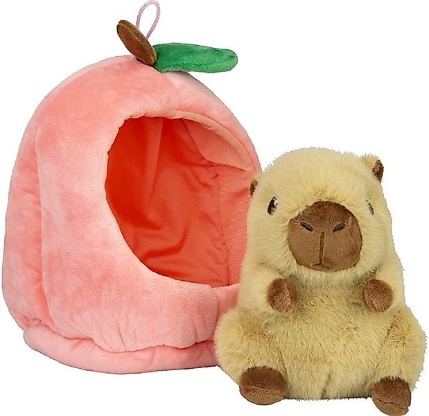 soma Kuscheltier Capybara Plüschtier 22cm im Früchte-Versteck braun Pfirsic günstig online kaufen