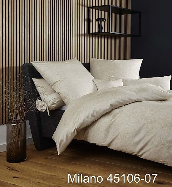 Janine Janine Mako-Satin Bettwäsche MILANO 45106 beige Größe:  80x80 cm günstig online kaufen